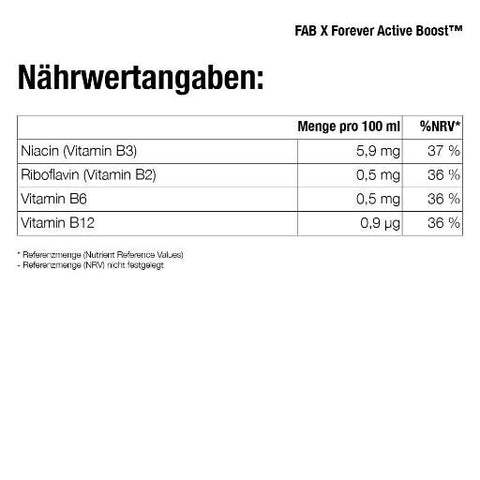 FAB X Forever Active Boost™ Zuckerfrei (12er Pack) (-15%)