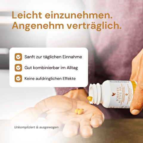 Forever Active HA – Hyaluronsäurekapseln mit Ingwer für den Alltag
