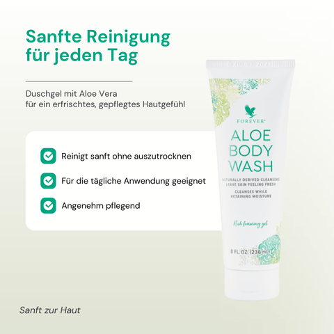Aloe Body Wash – sanfte Reinigung mit Aloe Vera für jeden Tag