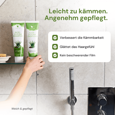 Aloe-Jojoba Conditioner – sanfte Pflege für Haar und Kopfhaut ohne zu beschweren