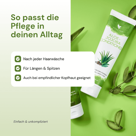 Aloe-Jojoba Conditioner – pflegende Spülung für weiches, geschmeidiges Haar