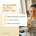 Infografik: Forever Aloe Mango – 86 % Aloe-Vera-Gel, fruchtig und mild