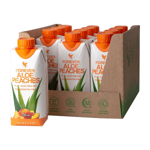 Forever Aloe Peaches™ 330ml 12x