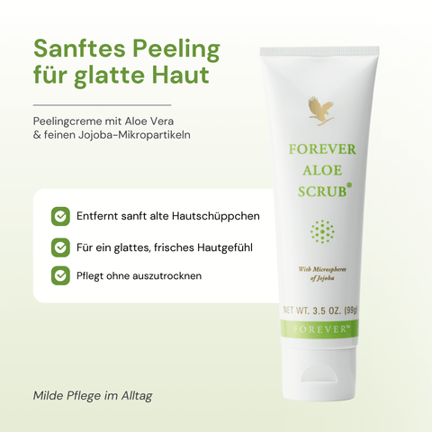 Forever Aloe Scrub – Peelingcreme mit Aloe Vera und Jojoba-Mikropartikeln