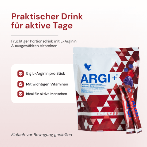 Forever ARGI+ – Portionsdrink mit L-Arginin und Vitaminen
