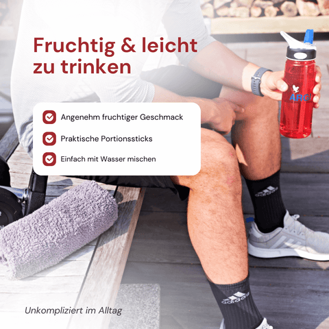 Infografik: Forever ARGI+ – Portionsdrink mit L-Arginin und Vitaminen