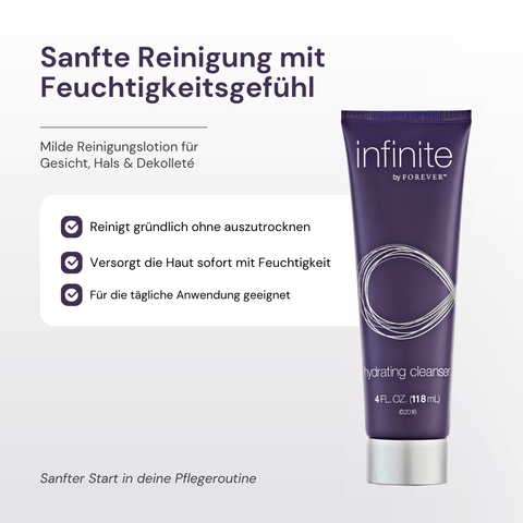 Infinite Hydrating Cleanser – milde Reinigungslotion für Gesicht, Hals und Dekolleté