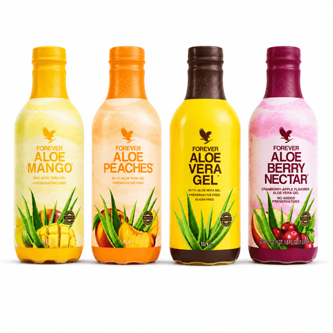 4-Pack Mix Forever Aloe Vera™ (4x 1 Liter)