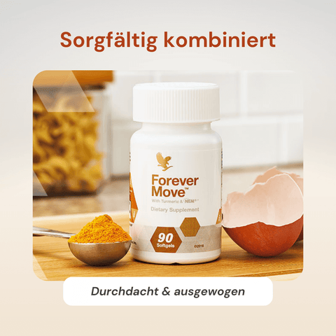 Forever Move – 90 Kapseln zur Nahrungsergänzung mit Kurkuma