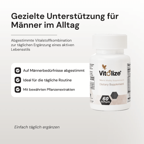 Forever Vitolize Nahrungsergänzung für Männer in Softgel-Kapseln